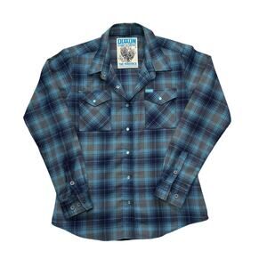 Dixxon Flannel Co “The Maverick” Pearl Snap Flannel Womens M | Punk Skater Biker